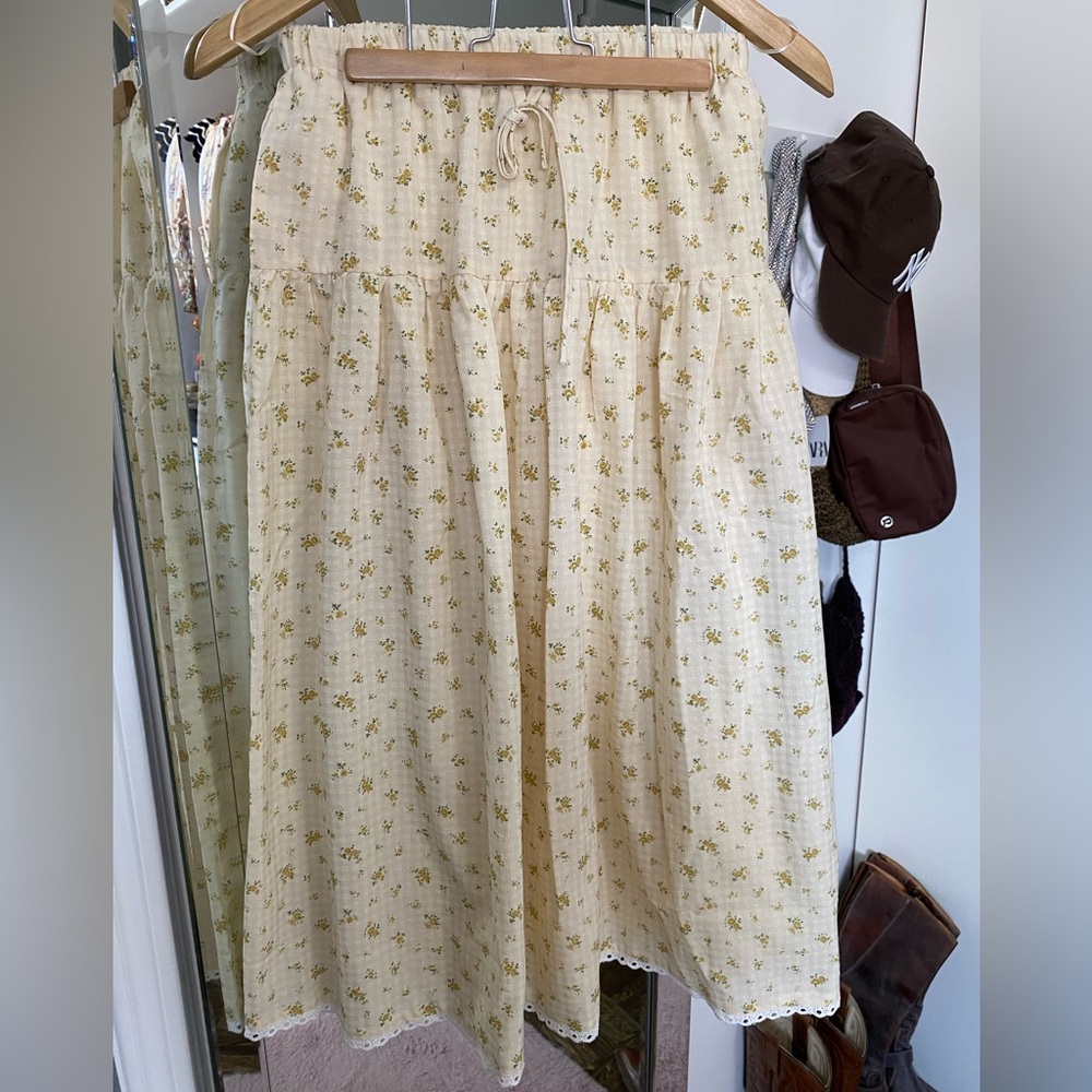SHOP DAHL Christie skirt - yellow floral XS